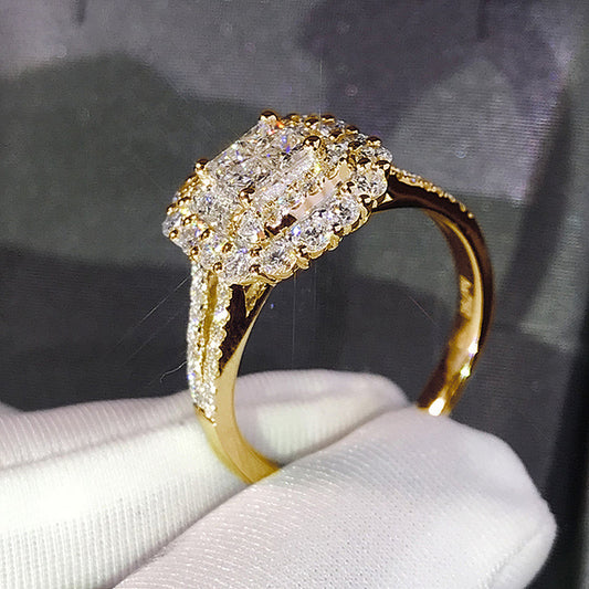 Ricady Jewel Women's Classic Micro-pavé Zircon Wedding Ring, Wish Bestseller Bridal Band