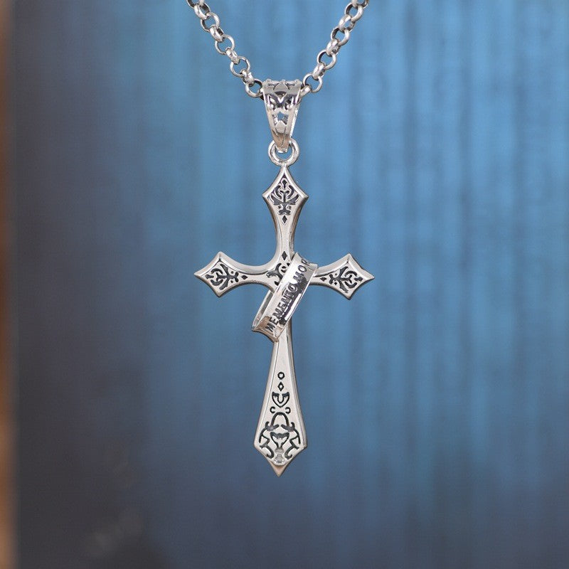 Vintage Cross Pendant in Copper - Multiple Chain Options