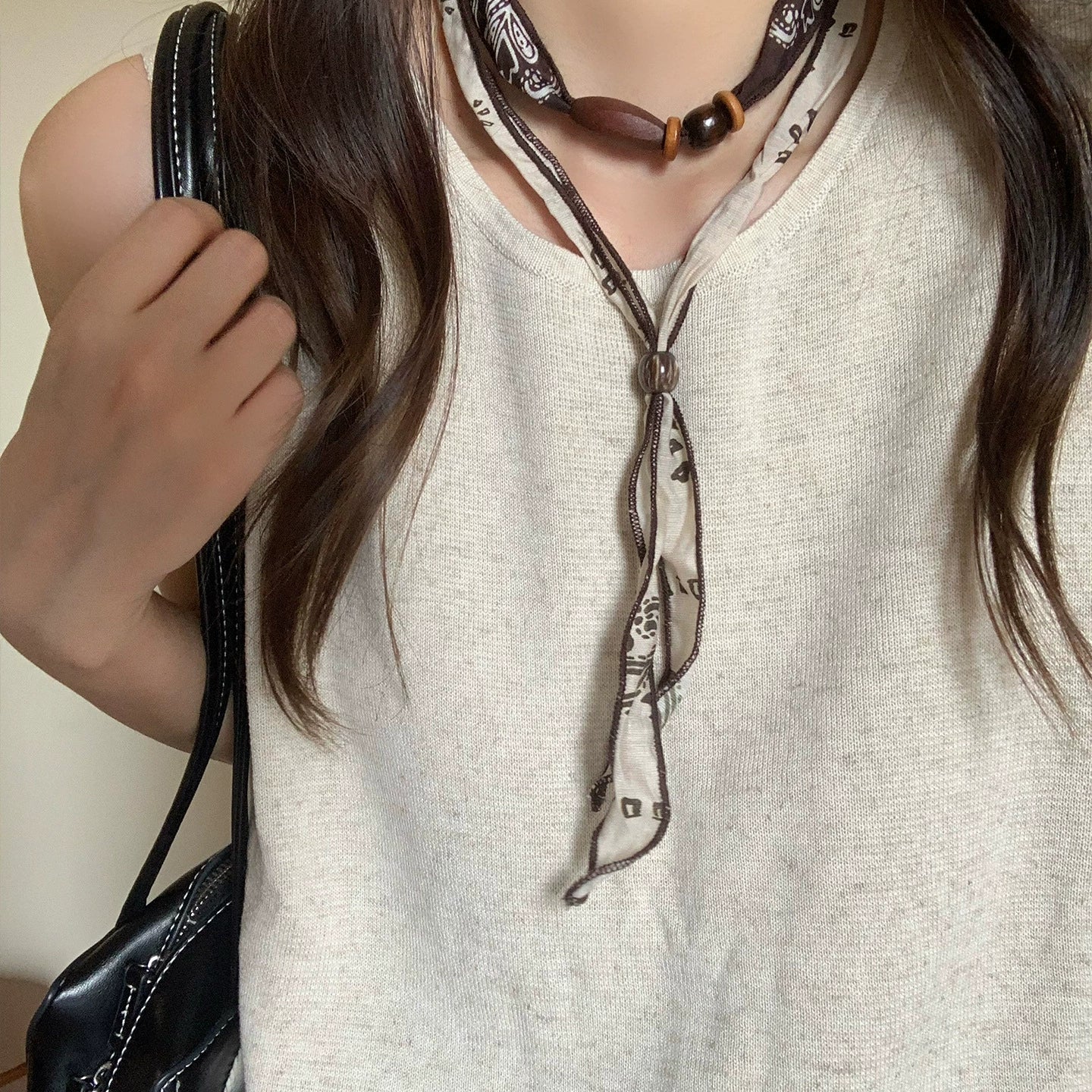 Maillard Aesthetic Acrylic Pendant Sweater Necklace - 50+ Styles