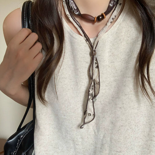 Maillard Aesthetic Acrylic Pendant Sweater Necklace - 50+ Styles