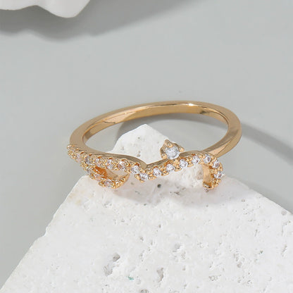 Ricady Jewel Arabic Love Message Pavé Zircon Ring for Women