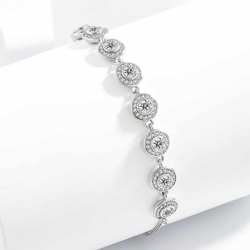 Evil Eye Zircon Adjustable Bracelet - Women's Light Luxury Stylish Hand Jewelry