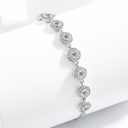 Evil Eye Zircon Adjustable Bracelet - Women's Light Luxury Stylish Hand Jewelry