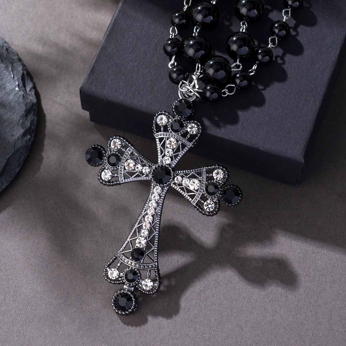 Acrylic Cross Choker Necklace - Bold Personality Style