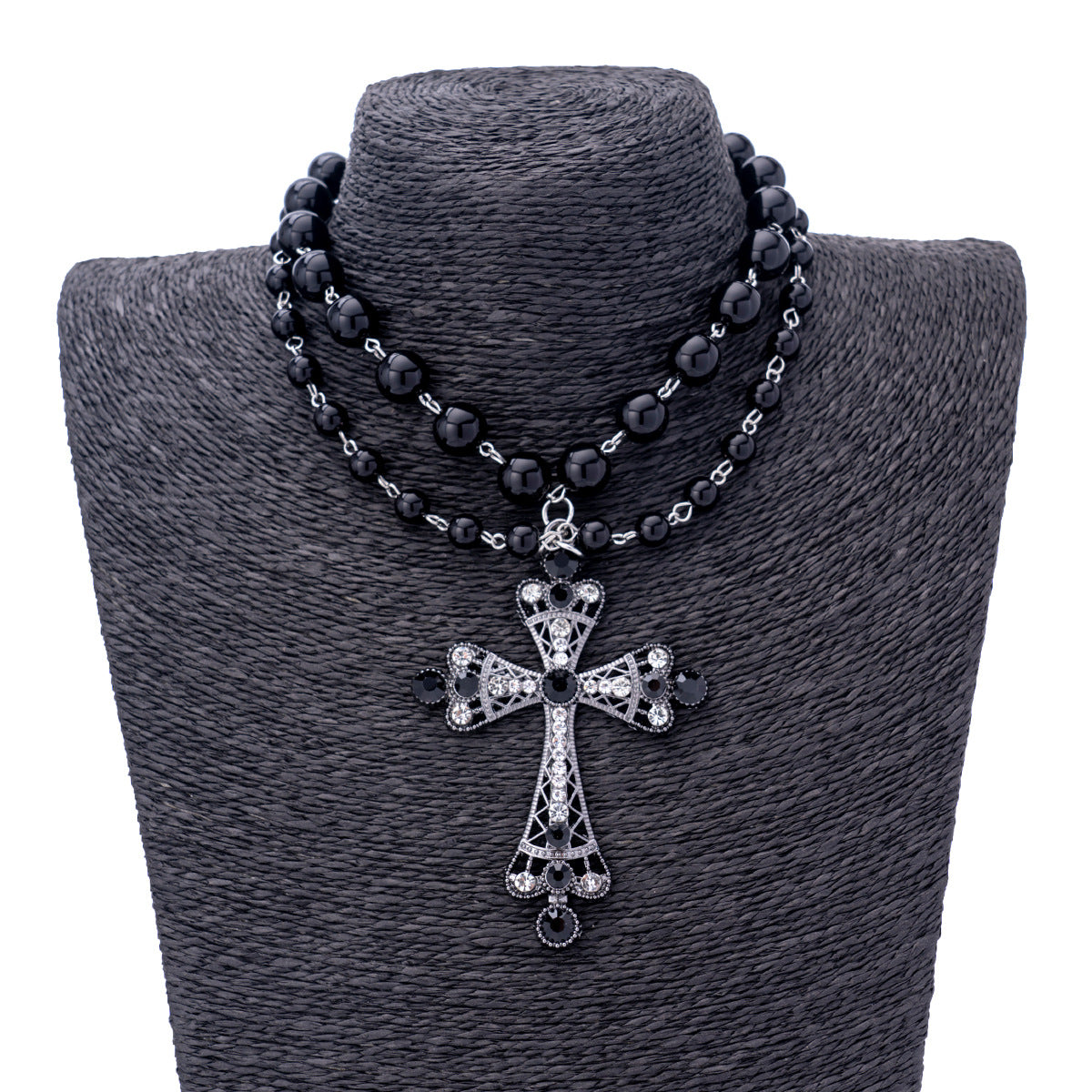 Acrylic Cross Choker Necklace - Bold Personality Style