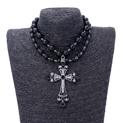 Acrylic Cross Choker Necklace - Bold Personality Style
