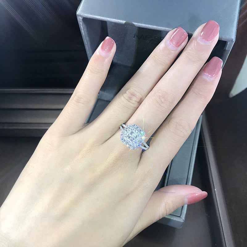 Ricady Jewel Women's Classic Micro-pavé Zircon Wedding Ring, Wish Bestseller Bridal Band