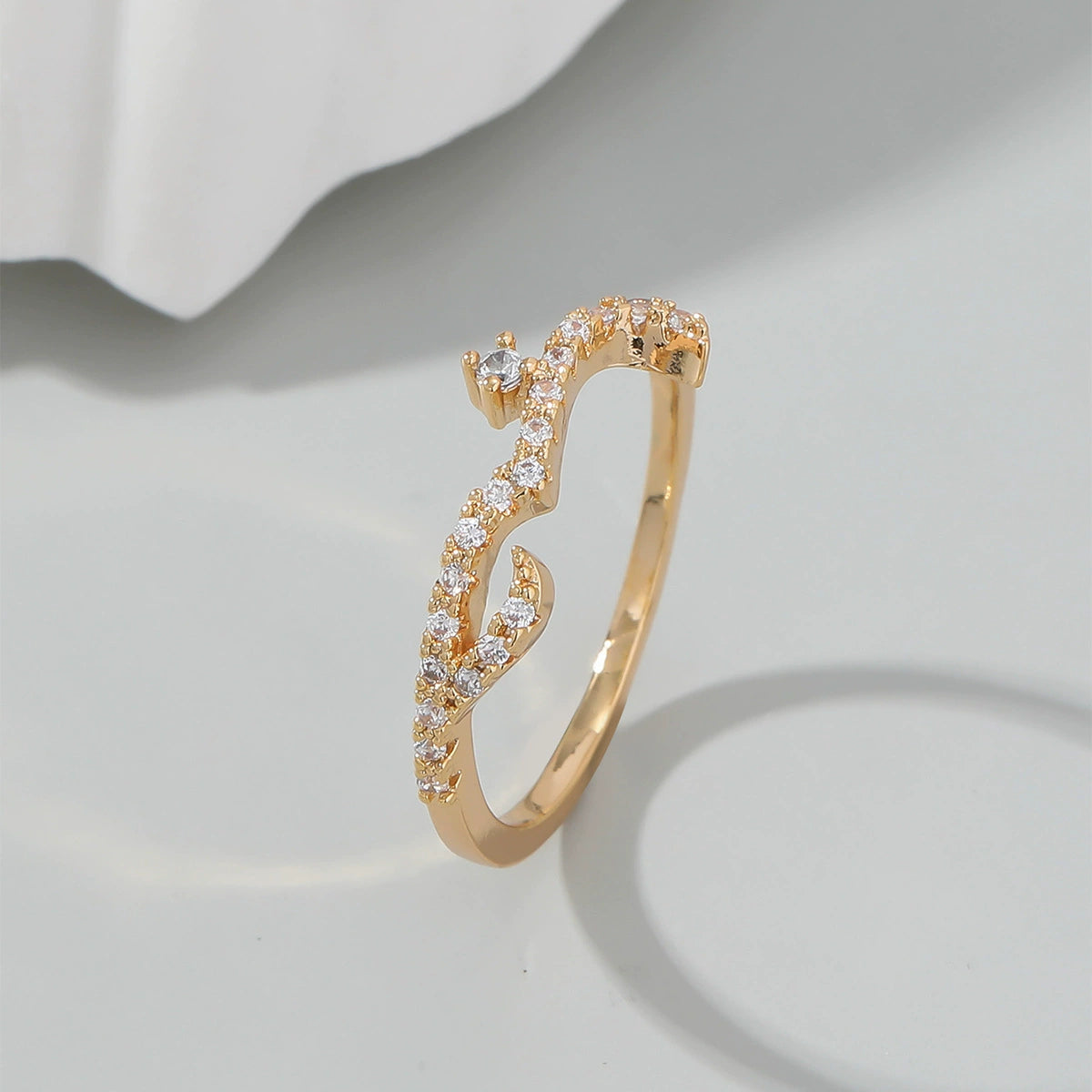 Ricady Jewel Arabic Love Message Pavé Zircon Ring for Women