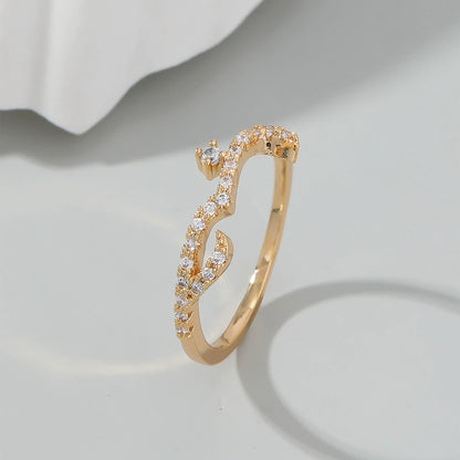 Ricady Jewel Arabic Love Message Pavé Zircon Ring for Women
