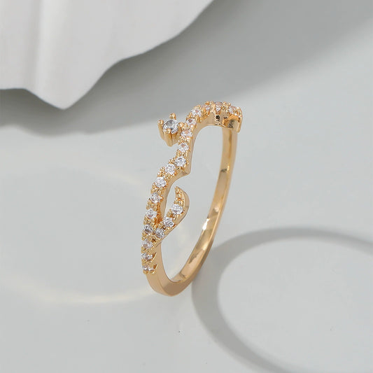 Ricady Jewel Arabic Love Message Pavé Zircon Ring for Women