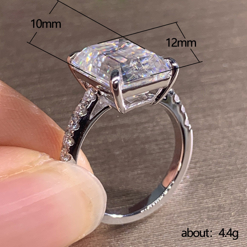 Ricady Jewel 10x12mm Princess Rectangle Simulated Diamond Ring