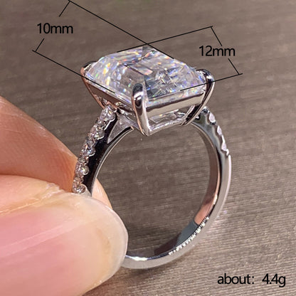 Ricady Jewel 10x12mm Princess Rectangle Simulated Diamond Ring