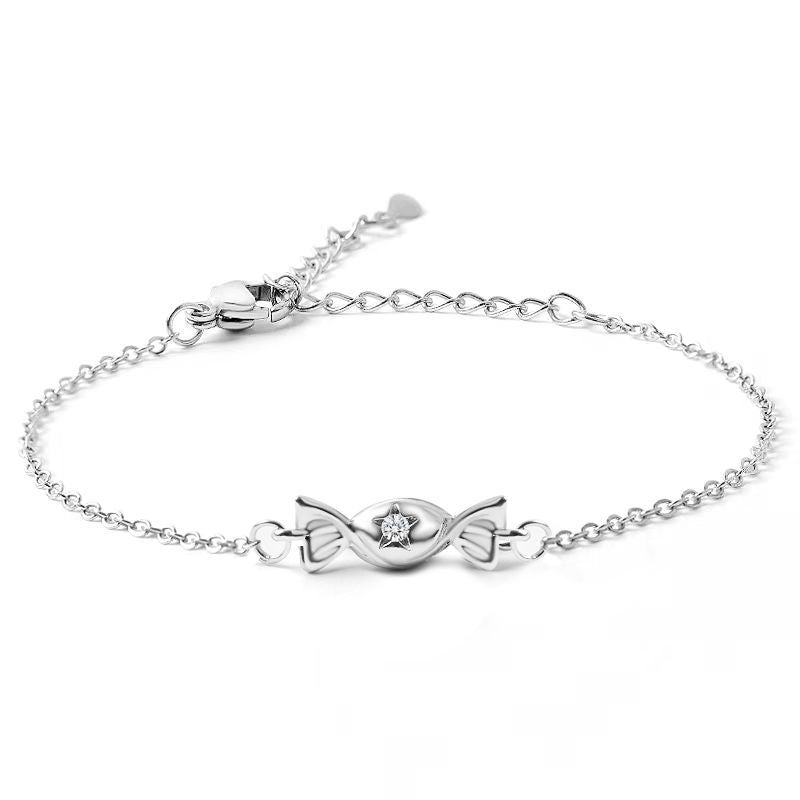 Candy Charm Chain Bracelet in Sterling Silver for Women — Everyday Sweet