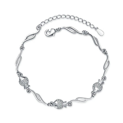 Fish Chain Bracelet in Sterling Silver for Women — Everyday Flow