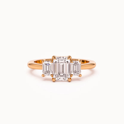 Ricady Jewel – Elegant Faceted Cubic Zirconia Promise Ring for Women, Minimalist Sparkle Engagement Band