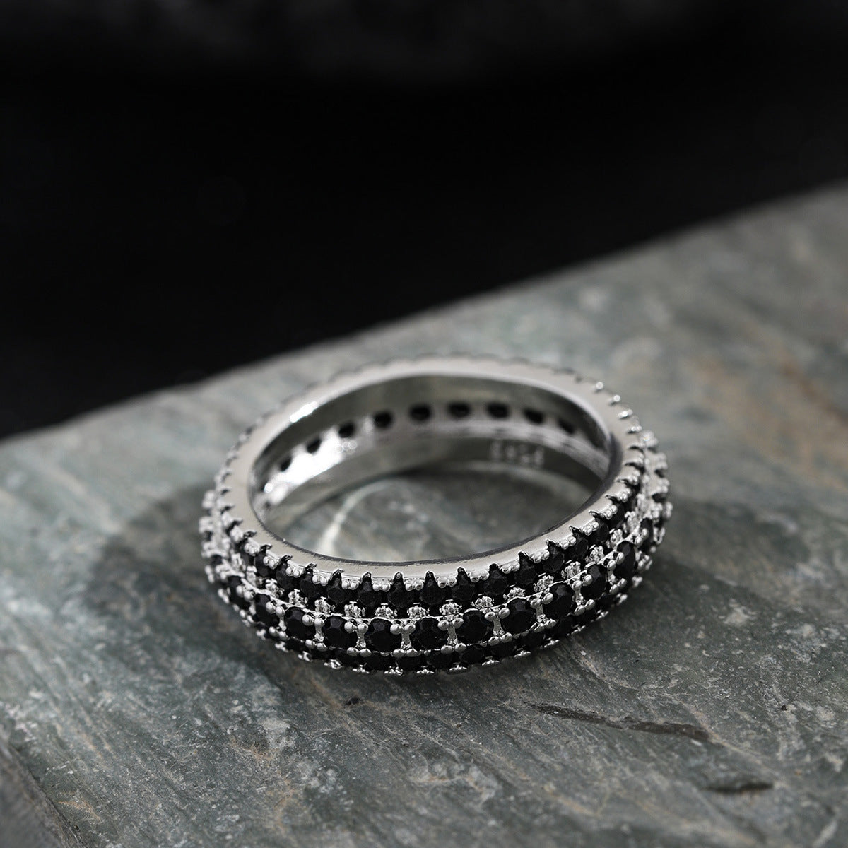 Luxury Pave Diamond Ring - Unisex Statement Design for Proposal & Engagement