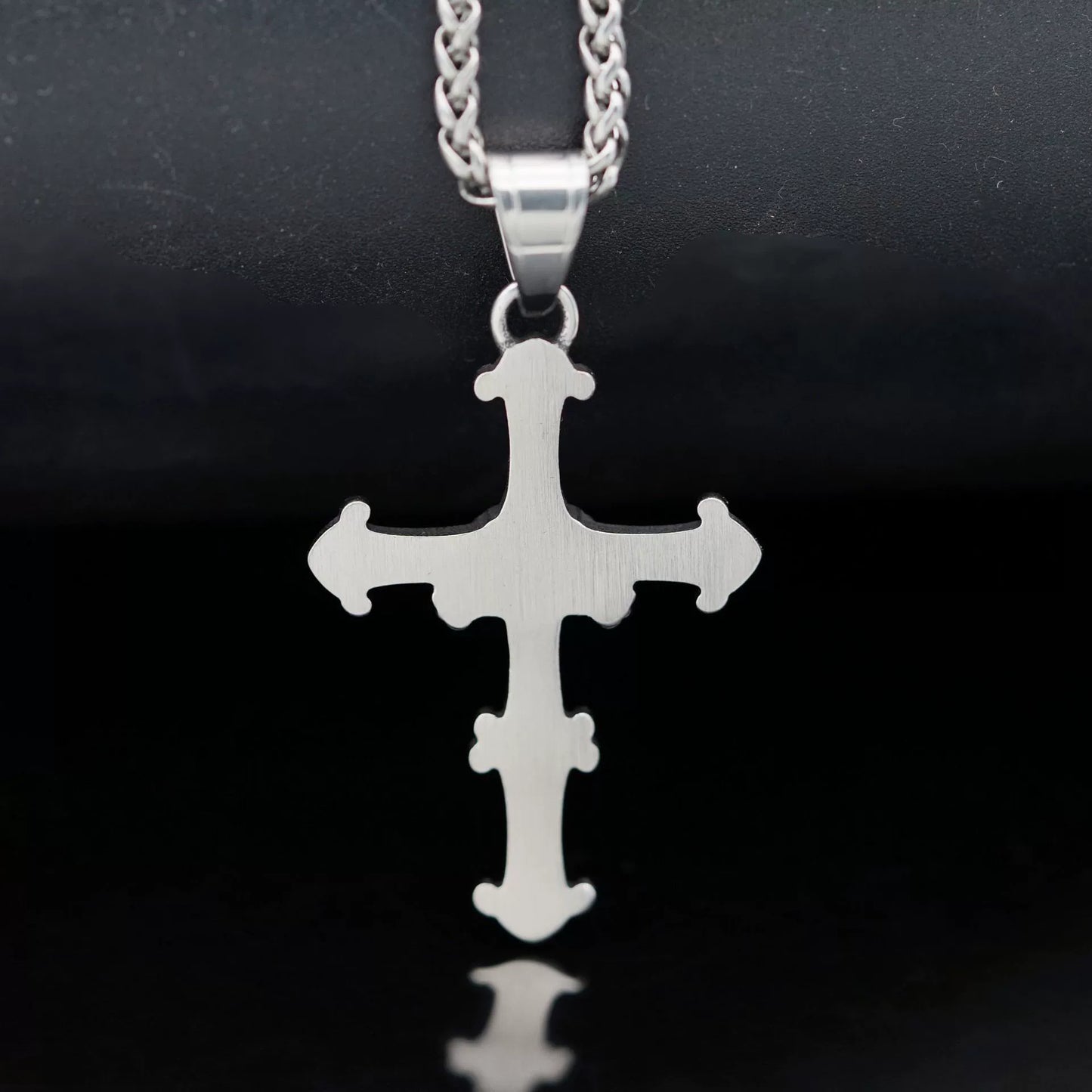 Stainless Steel Cross Pendant - Bold Personality Style
