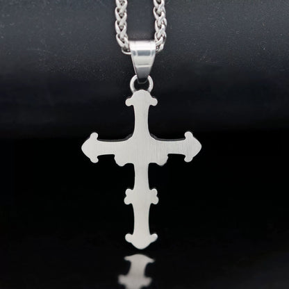 Stainless Steel Cross Pendant - Bold Personality Style
