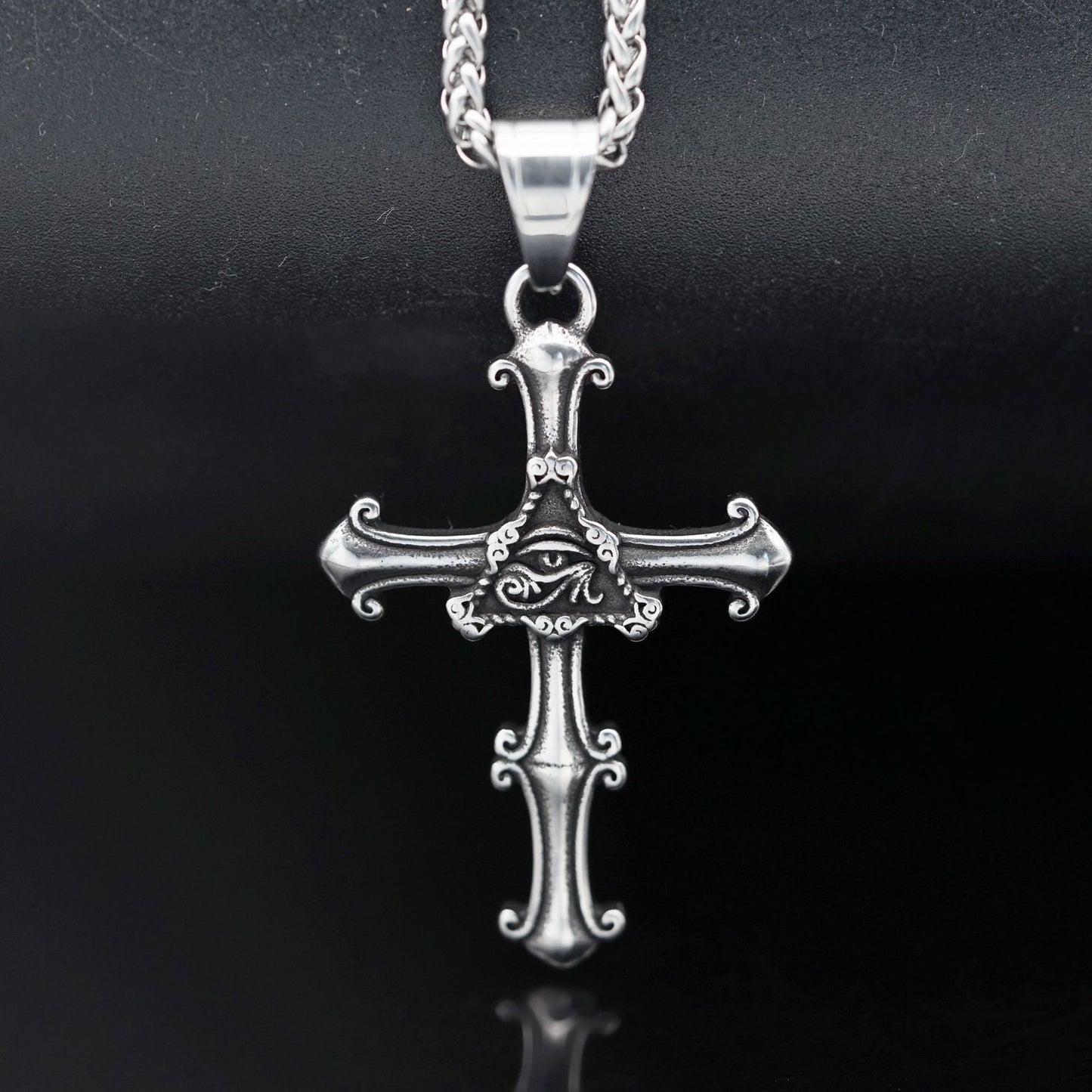 Stainless Steel Cross Pendant - Bold Personality Style
