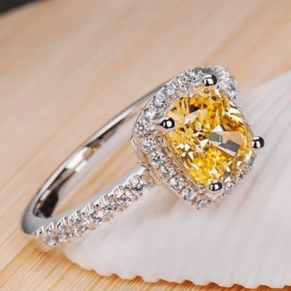 Ricady Jewel Bridal Simulated Diamond Zircon Engagement Ring