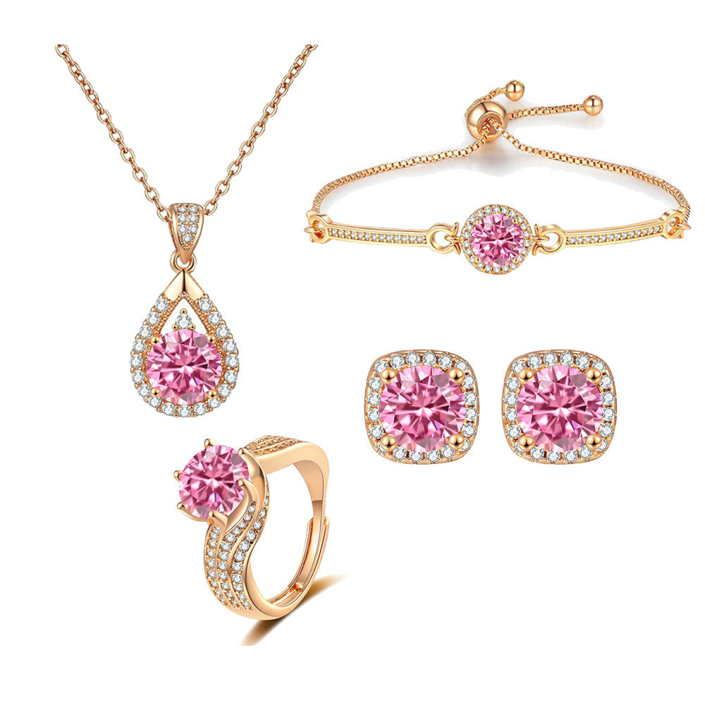 Ricady Jewel Minimalist Geometric Jewelry Set for Women, Elegant 3-Piece Everyday Luxury Set