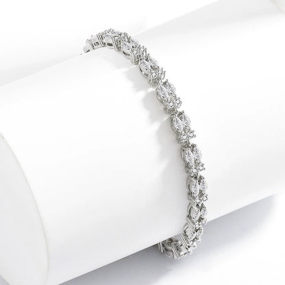 Luxury Crystal Zircon Bracelet for Women - Dainty Sparkly Daily Wear Jewelry