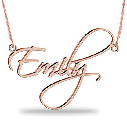 Personalizable XOXO Letter Pendant Necklace with Diamond Accents in 925 Sterling Silver