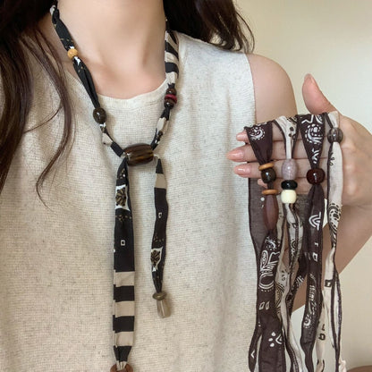 Maillard Aesthetic Acrylic Pendant Sweater Necklace - 50+ Styles
