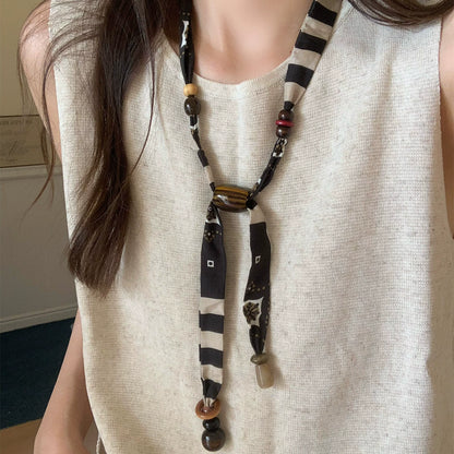 Maillard Aesthetic Acrylic Pendant Sweater Necklace - 50+ Styles