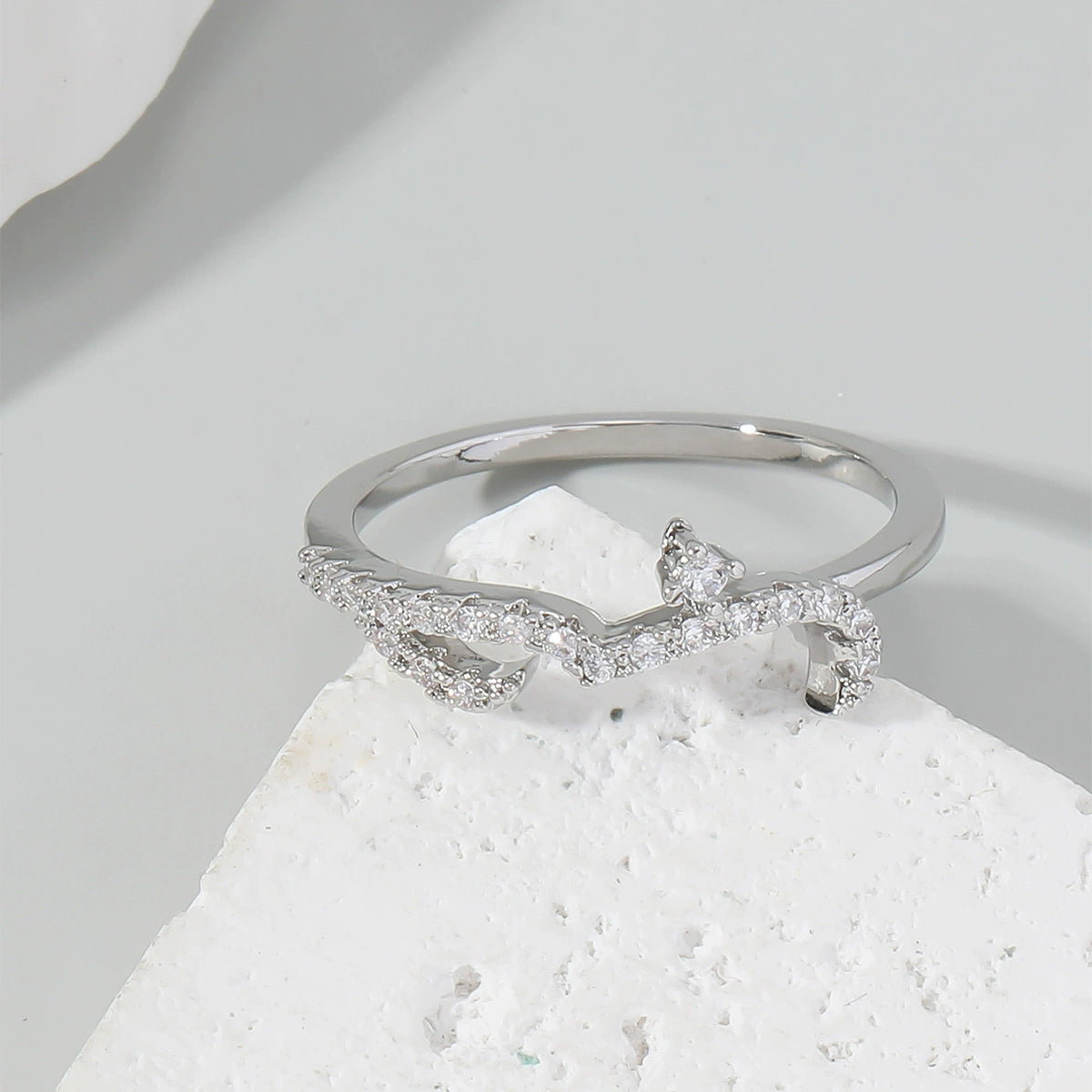 Ricady Jewel Arabic Love Message Pavé Zircon Ring for Women