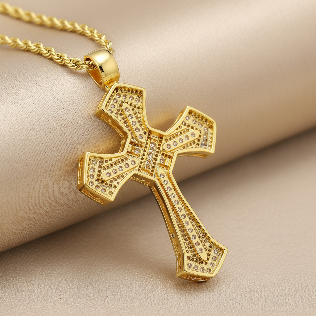 Angled pendant detail