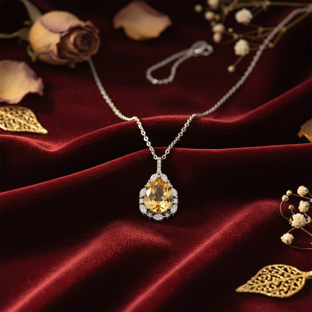 Atmospheric red velvet flat lay with mood