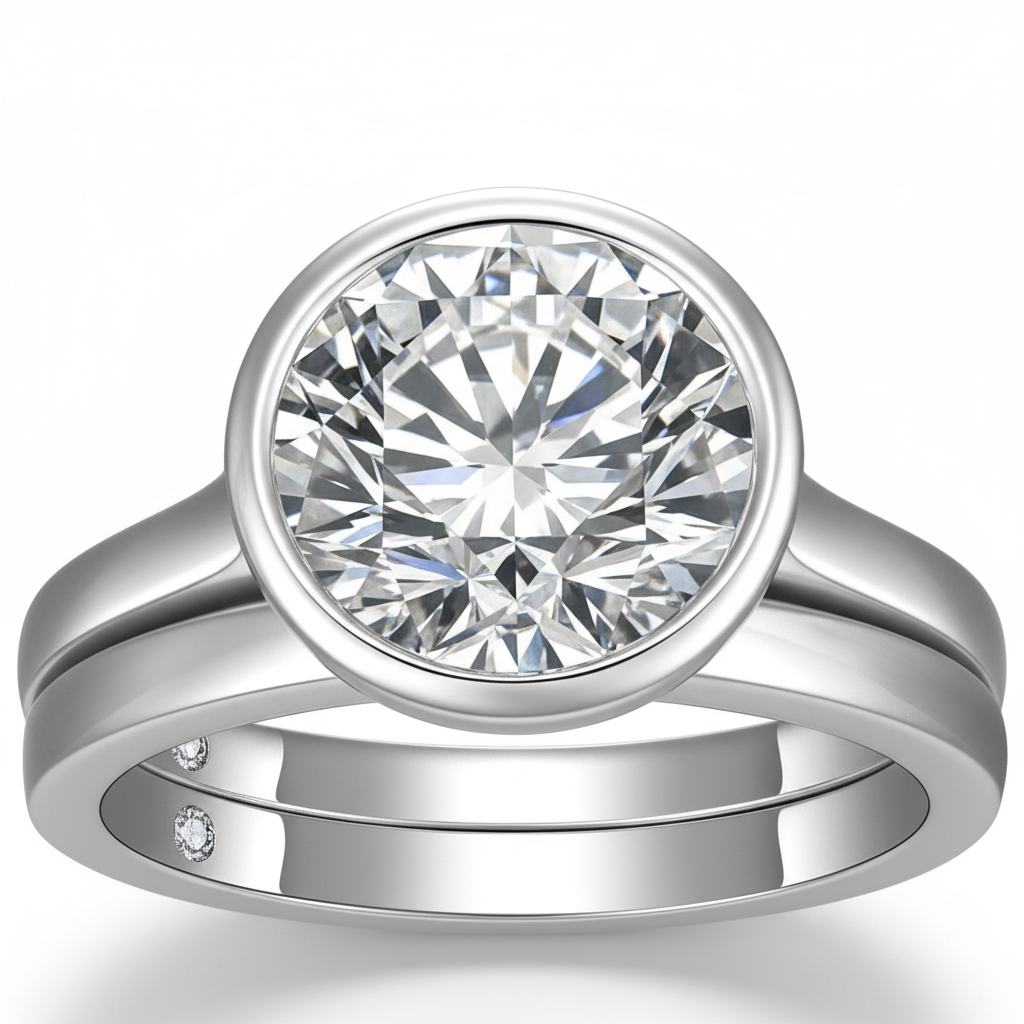 Bezel ring macro detail