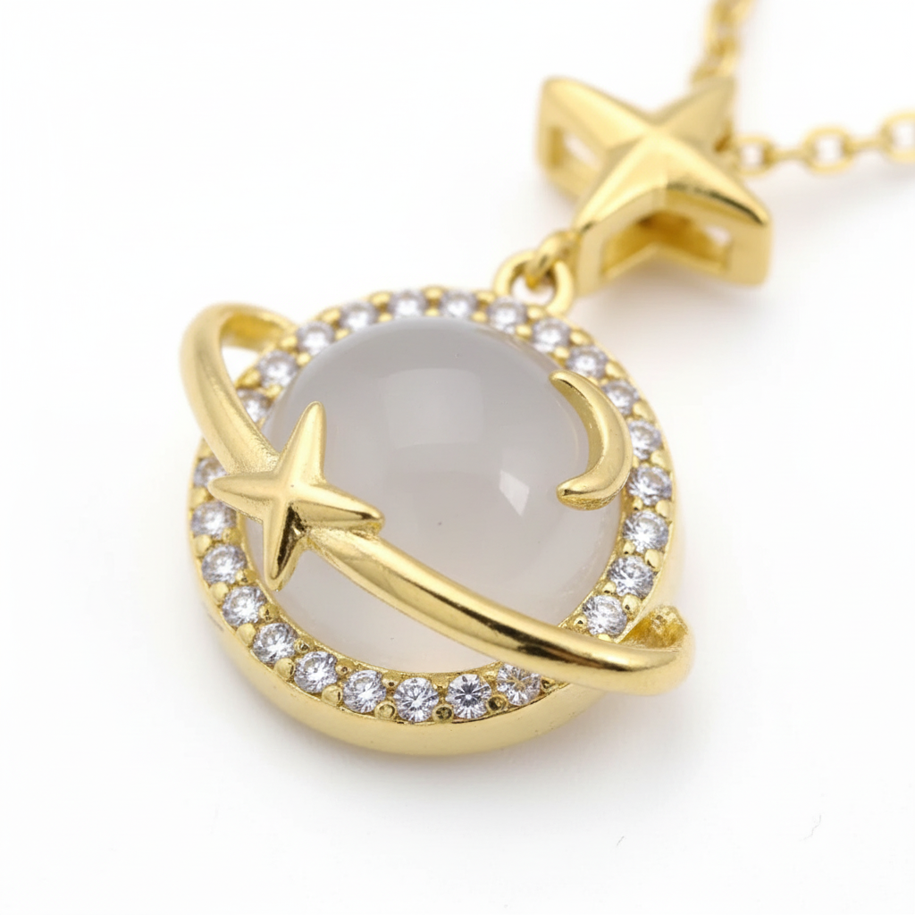 Celestial pendant detail