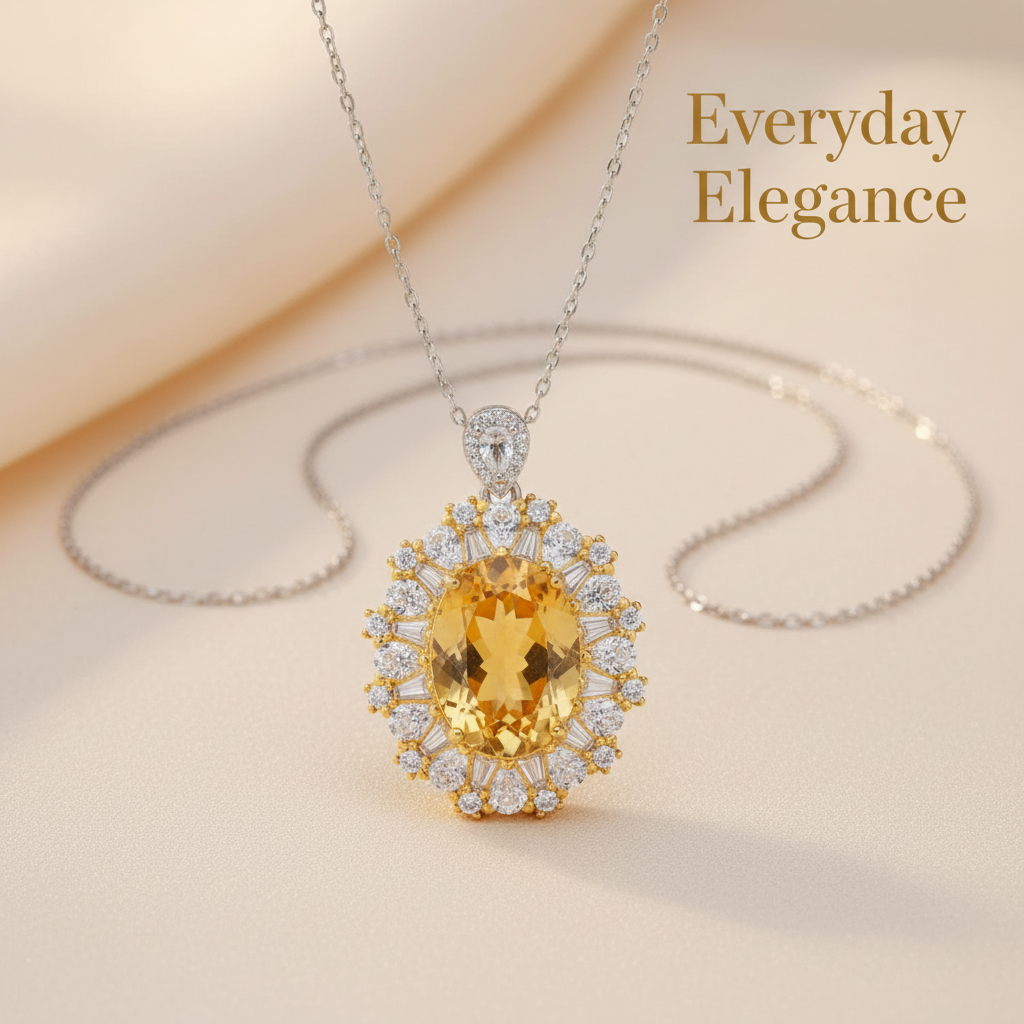 Citrine pendant marketing