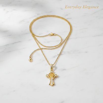 Complete chain flat lay with text