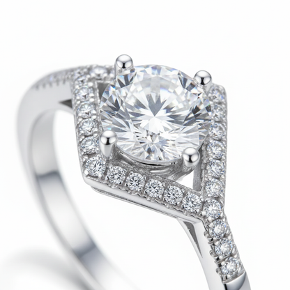 Crown Halo Ring - Macro Detail