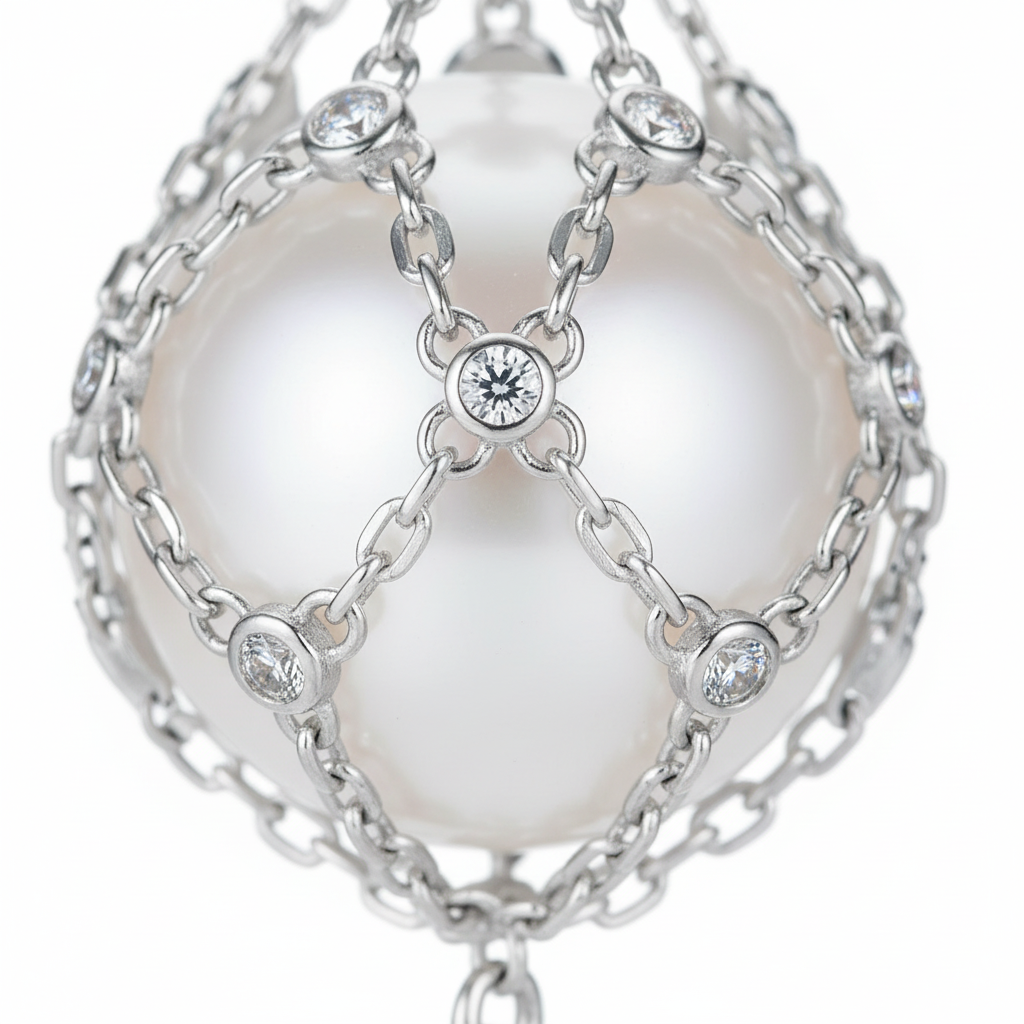 Crystal and metalwork detail