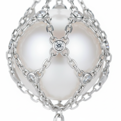 Crystal and metalwork detail