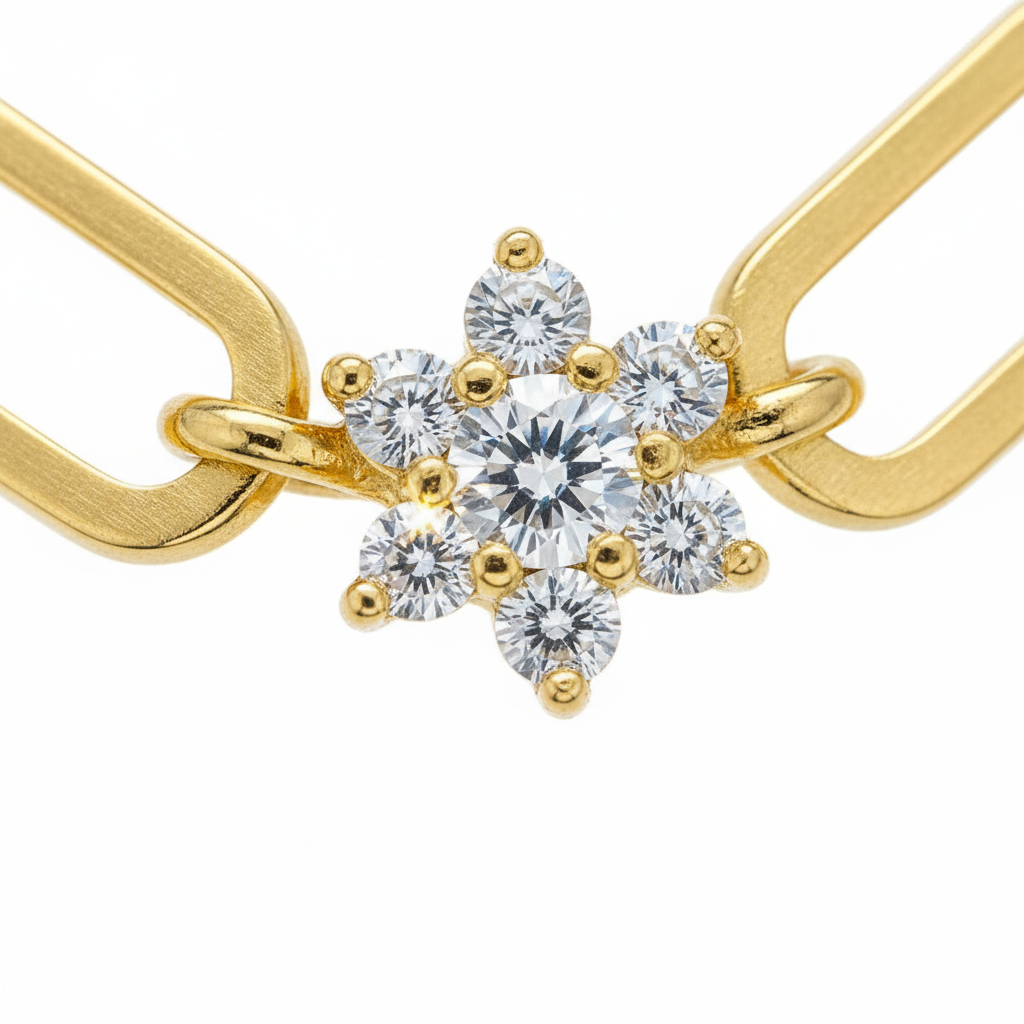 Detail - Chain Links and Zirconia