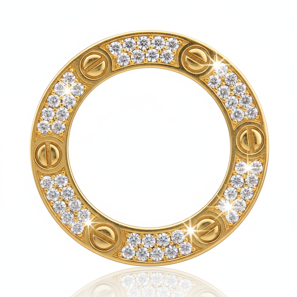 Detail - Circle Design and Pavé Stones