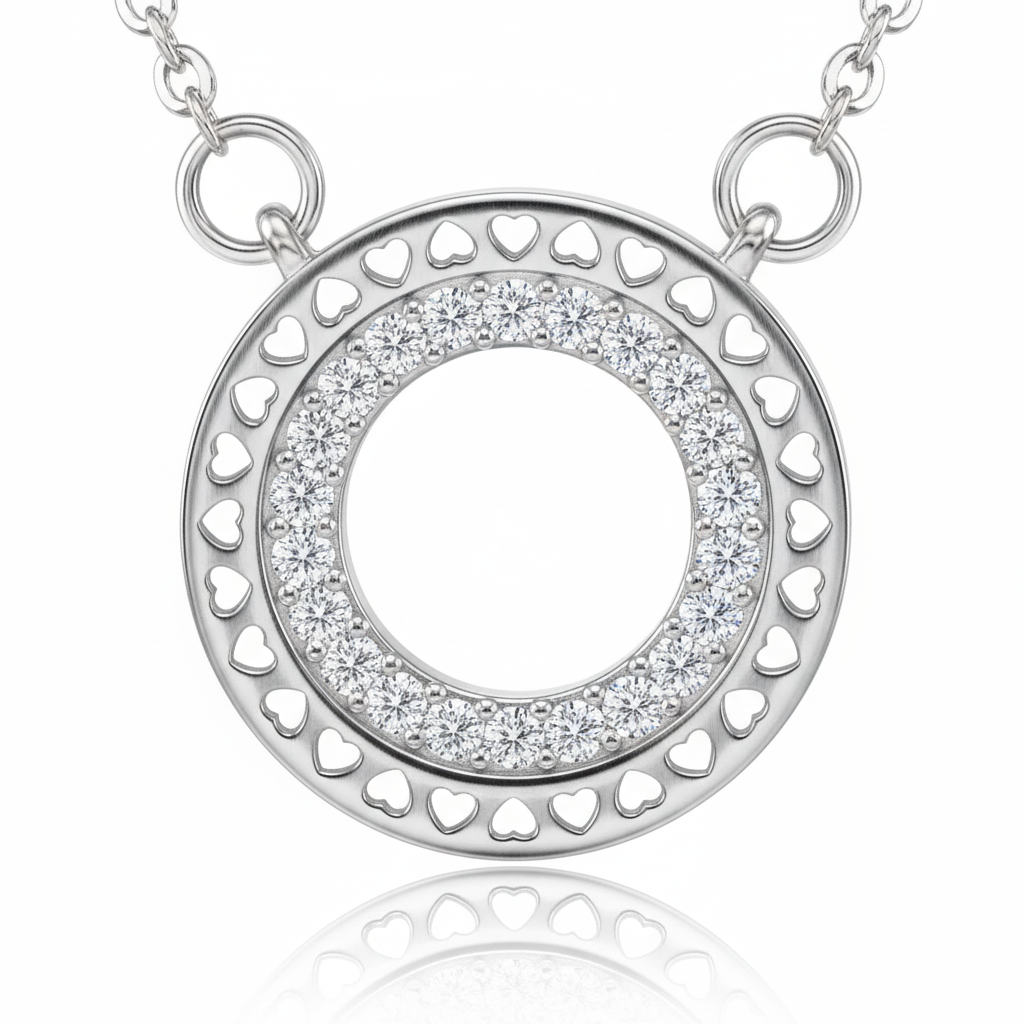 Detail - Double Circle Pavé