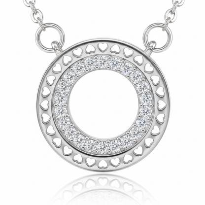 Detail - Double Circle Pavé