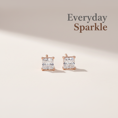Earrings with "Everyday Sparkle" text overlay