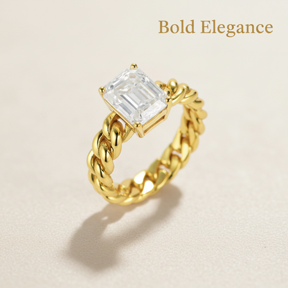 Emerald Cut Ring - Bold Elegance