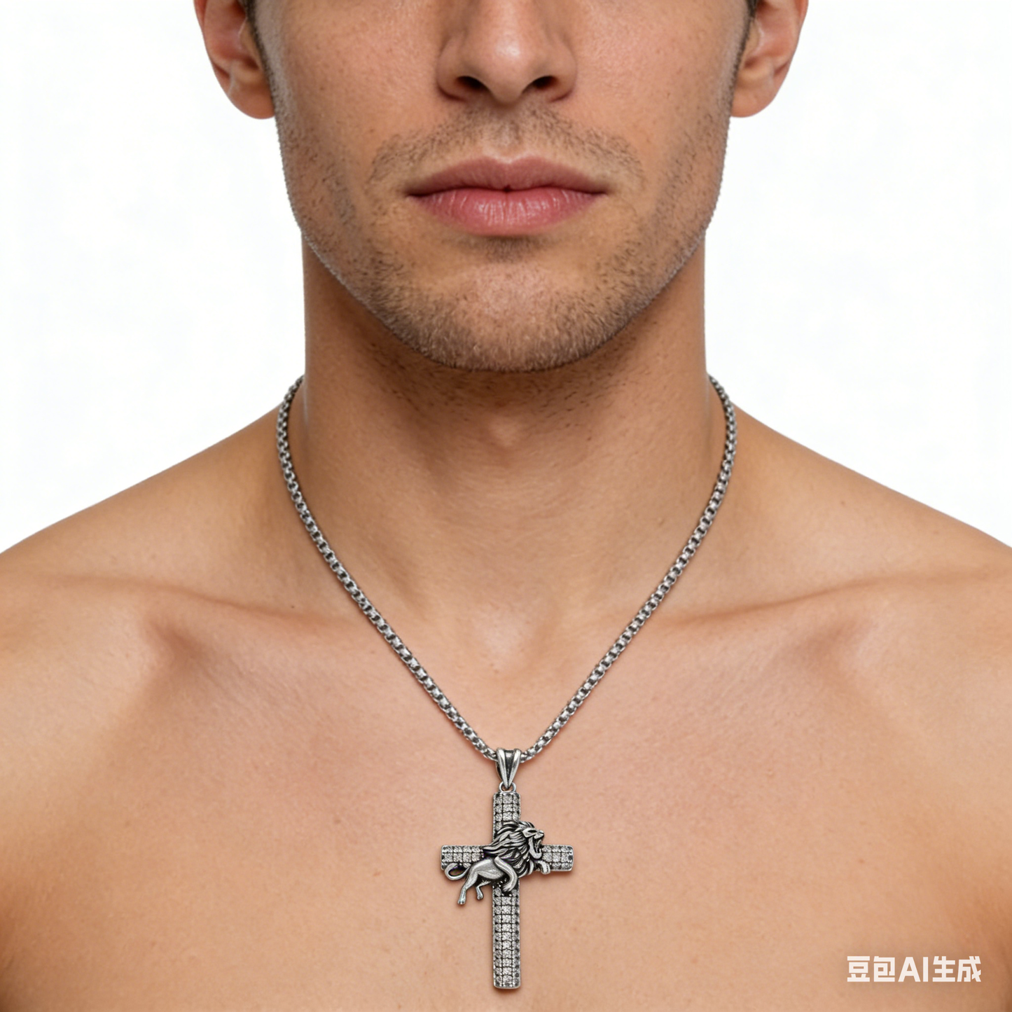 Black Lion Pendant Necklace - Bold Unisex Design
