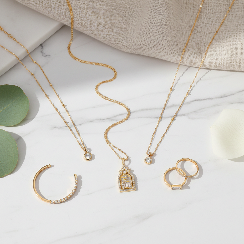 Flat lay styling shot
