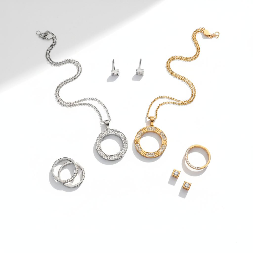 Flat Lay with Jewelry