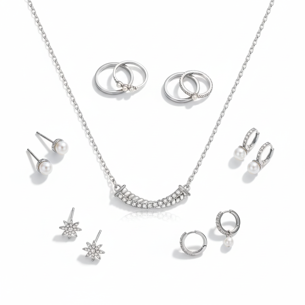 Flat Lay with Jewelry