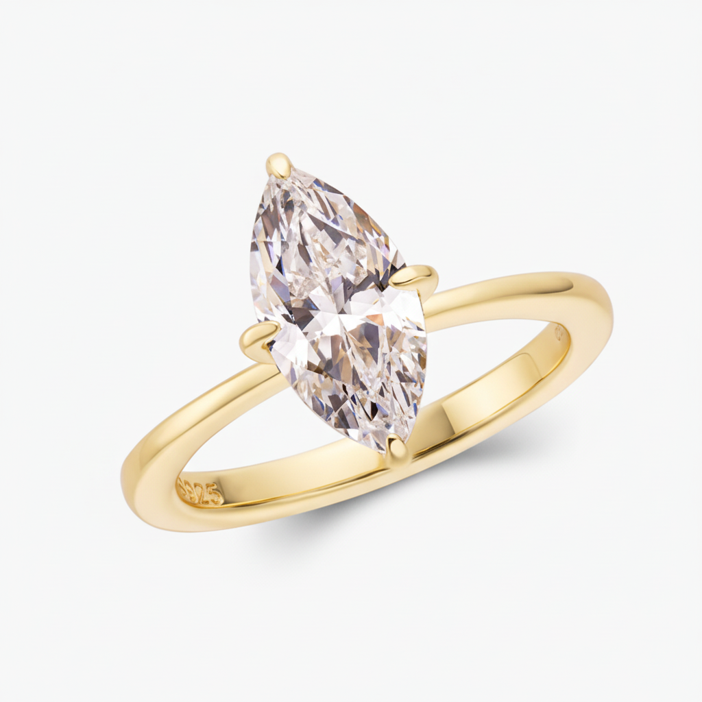 Gold Feu Ring - White Background